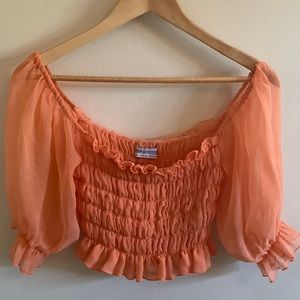 Peachy Crop Top